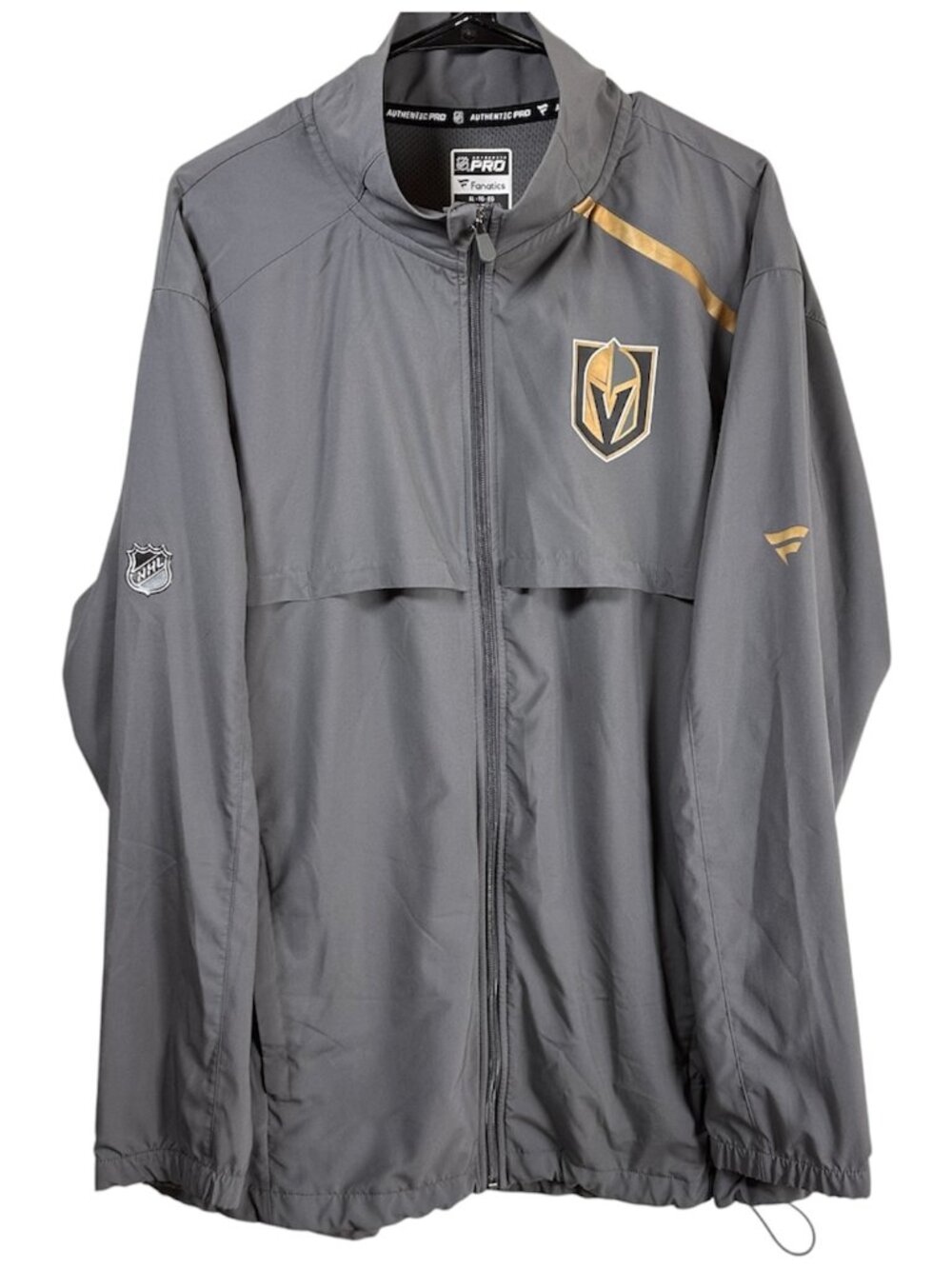 Vegas Golden Knights Fanatics Authentic Pro Coaches Jacket Men’s XL NHL Gray